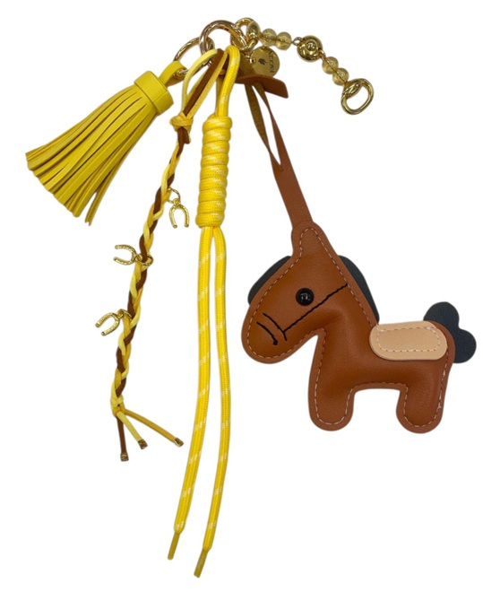 CHARM/ PORTACHIAVI NESTORINO CARAMEL-YELLOW Portachiavi 
